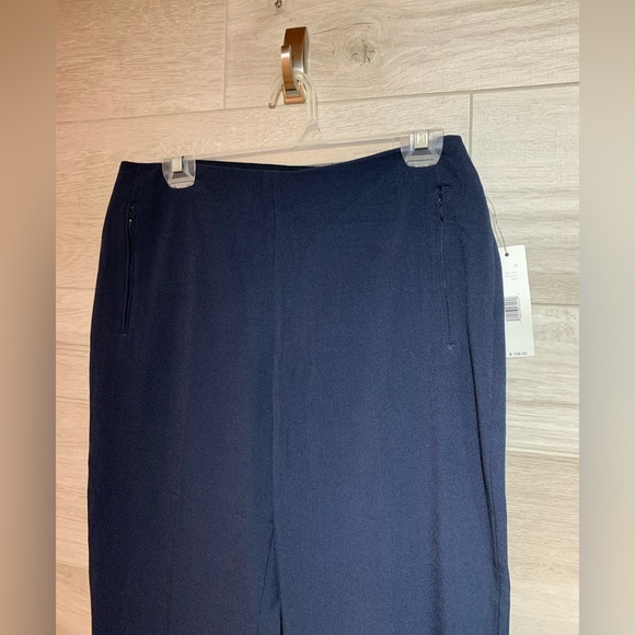 Tahari New with tags navy blue RAE Wide Leg Dress Pants size 8 - Picture 9 of 11